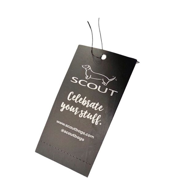 New SCOUT Kate Wristlet Zip Pouch Case Purple White Damask Cosmetic Makeup Bag - Picture 3 of 10